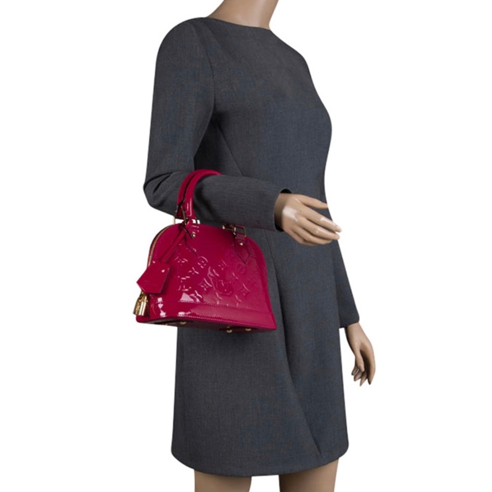 LOUIS VUITTON Vernis Alma BB Magenta - Picture 11 of 11